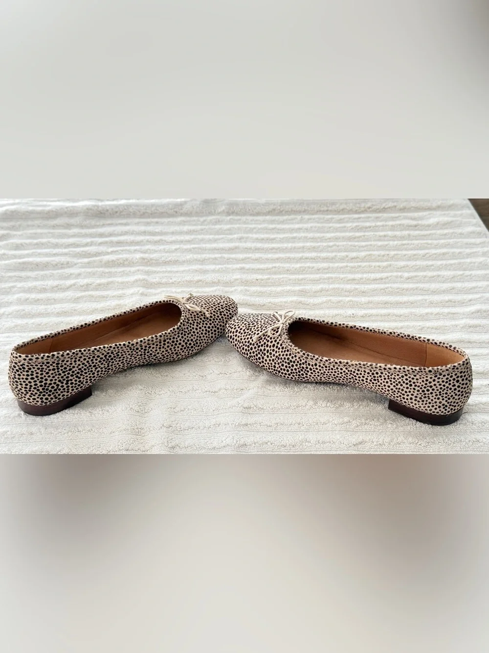 Madewell Black & Cream Dalmatian-Print Ballet Flats